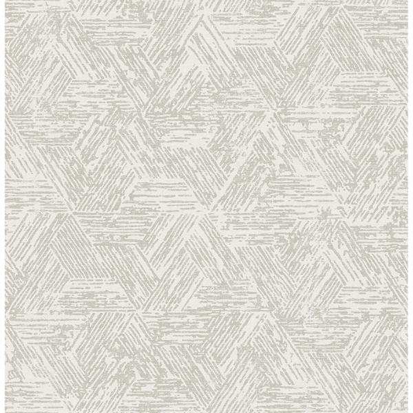 a street prints Retreat Grey Quilted Geometric Wallpaper