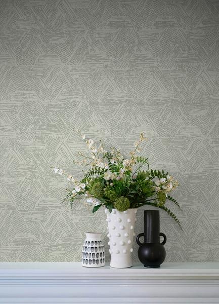 A Street Prints Retreat Sea Green Quilted Geometric Wallpaper