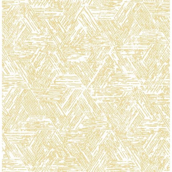a street prints Retreat Yellow Quilted Geometric Wallpaper