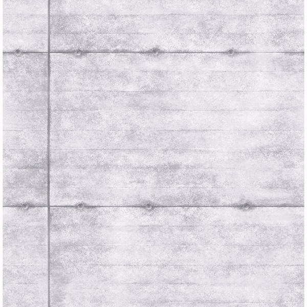 a street prints Reuther Light Grey Smooth Concrete Wallpaper