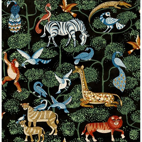 a street prints Rigby Multicolor Jungle Animals Wallpaper