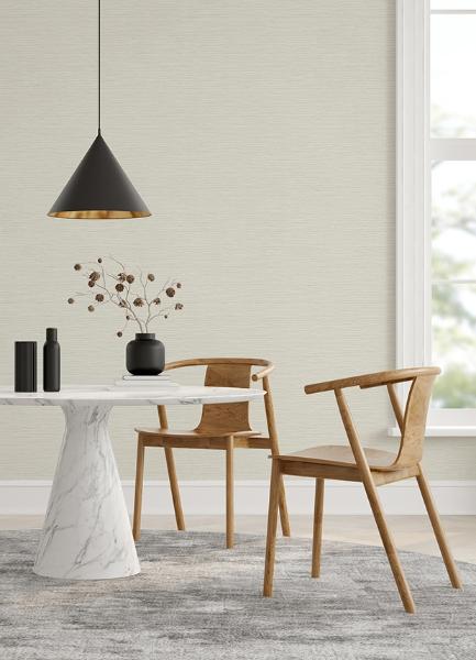 A Street Prints Rushmore White Faux Grasscloth Wallpaper