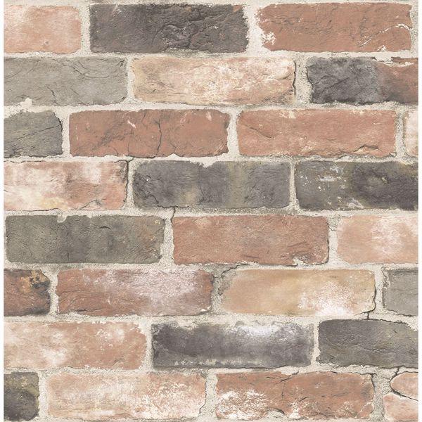 a street prints Rustin Red Reclaimed Bricks Wallpaper
