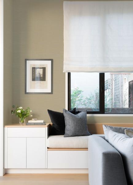 A Street Prints Sakiya Neutral Grasscloth Wallpaper