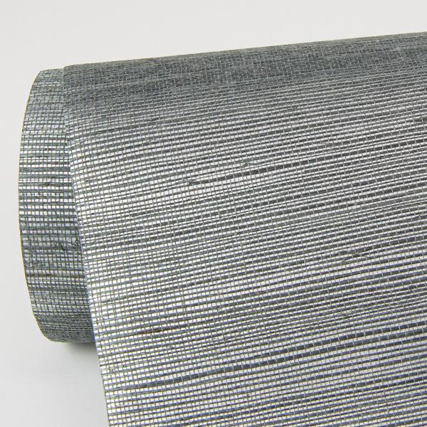 A Street Prints Sakiya Slate Sisal Grasscloth Wallpaper