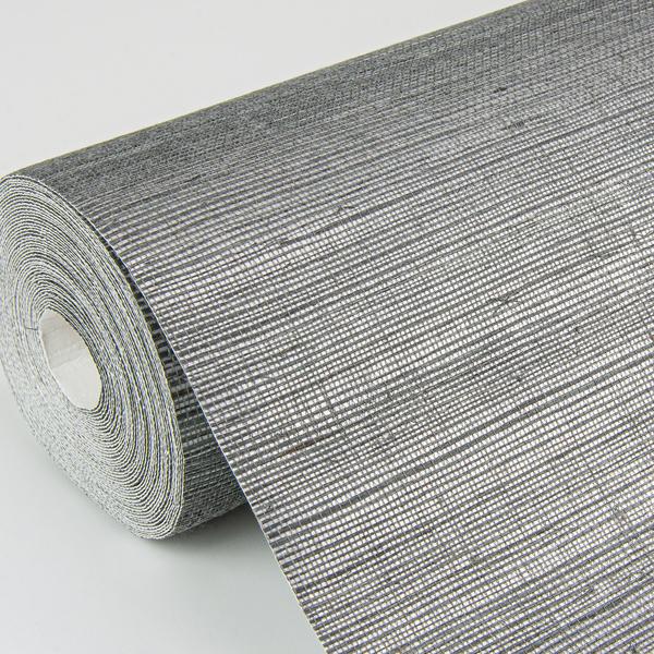 A Street Prints Sakiya Slate Sisal Grasscloth Wallpaper