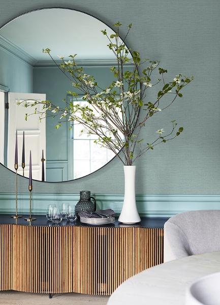 A Street Prints Salamander Light Blue Woven Wallpaper