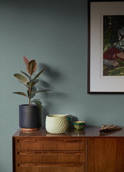 A Street Prints Salamander Light Blue Woven Wallpaper