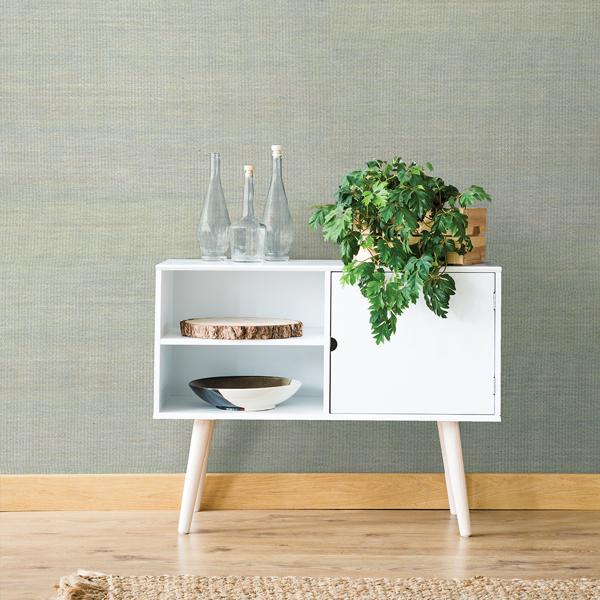 A Street Prints Samai Aquamarine Grasscloth Wallpaper
