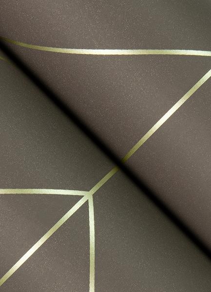 A Street Prints Sander Chocolate Geometric Wallpaper