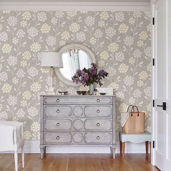 A Street Prints Scandi Flora Citrine Wallpaper By Sarah Richardson