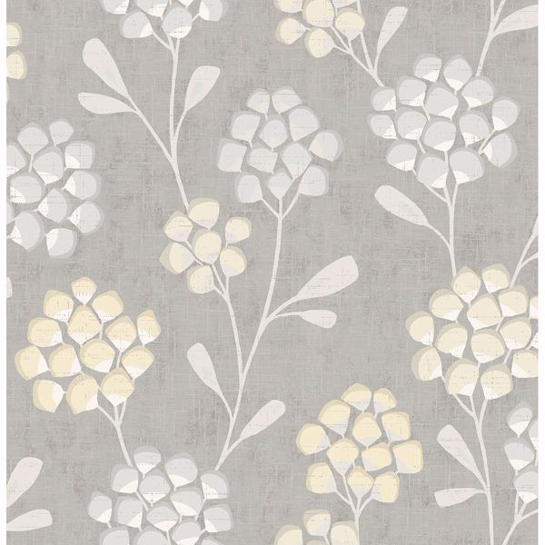 a street prints Scandi Flora Citrine Wallpaper by Sarah Richardson
