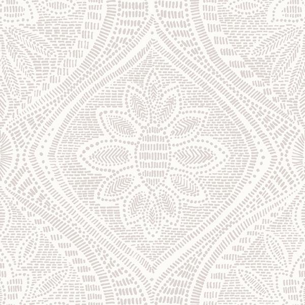 a street prints Scout Lavender Floral Ogee Wallpaper