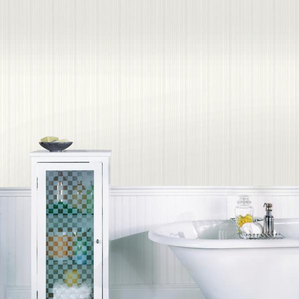 A Street Prints Sebasco Dove Vertical Pinstripe Wallpaper