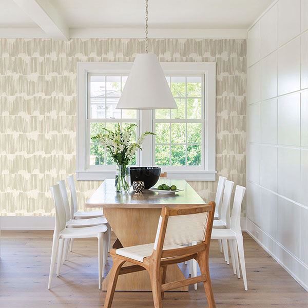 A Street Prints Serendipity Beige Shibori Wallpaper