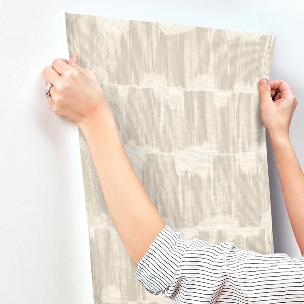 A Street Prints Serendipity Beige Shibori Wallpaper