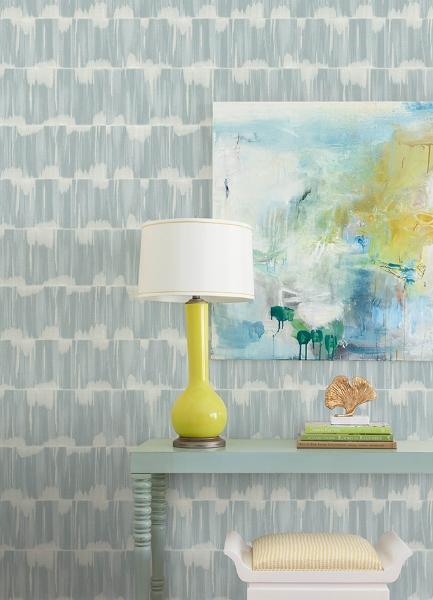 A Street Prints Serendipity Light Blue Shibori Wallpaper