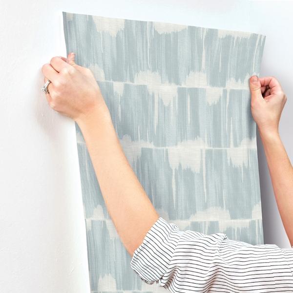 A Street Prints Serendipity Light Blue Shibori Wallpaper