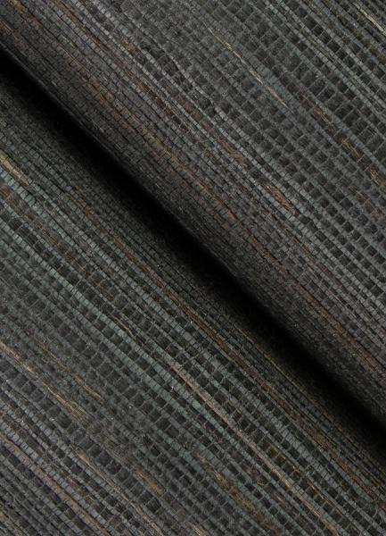 A Street Prints Shandong Charcoal Grasscloth Wallpaper