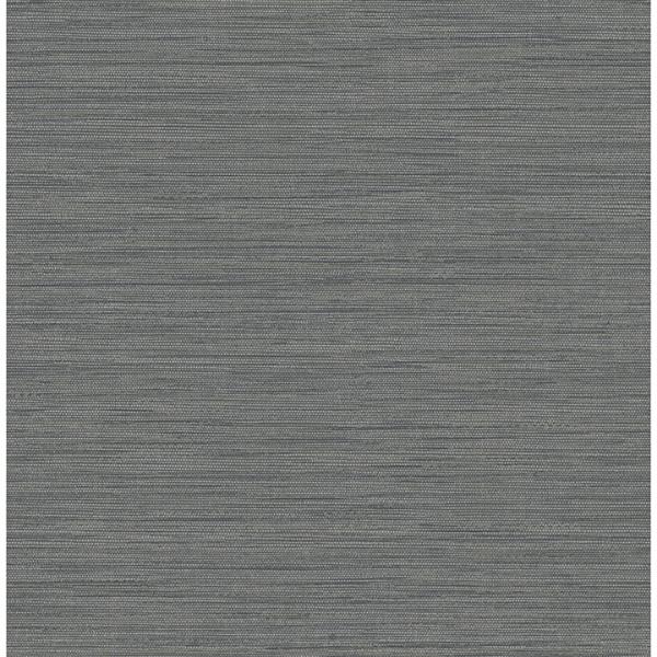 a street prints Sheehan Black Faux Grasscloth Wallpaper