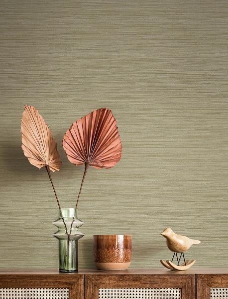 A Street Prints Sheehan Gold Faux Grasscloth Wallpaper