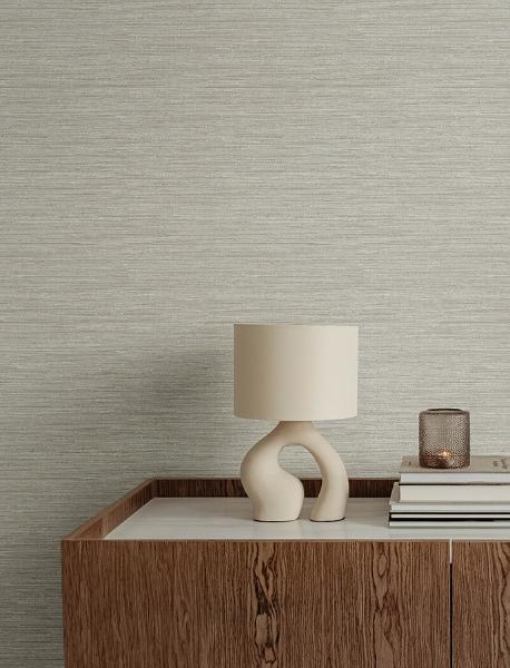 A Street Prints Sheehan Neutral Faux Grasscloth Wallpaper