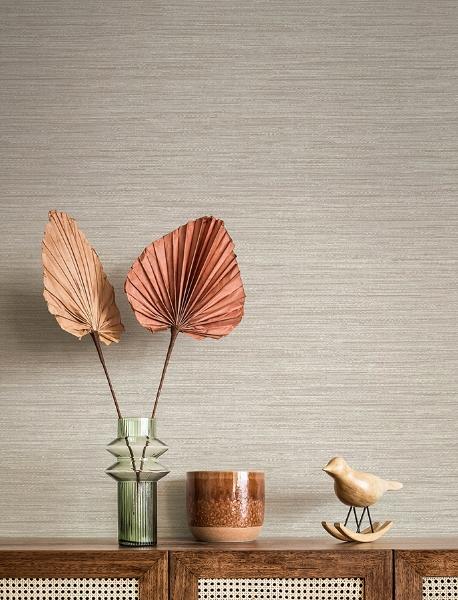 A Street Prints Sheehan Neutral Faux Grasscloth Wallpaper