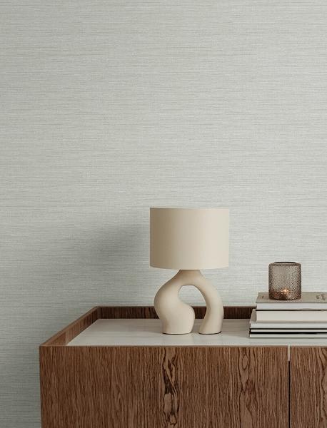 A Street Prints Sheehan Pearl Faux Grasscloth Wallpaper