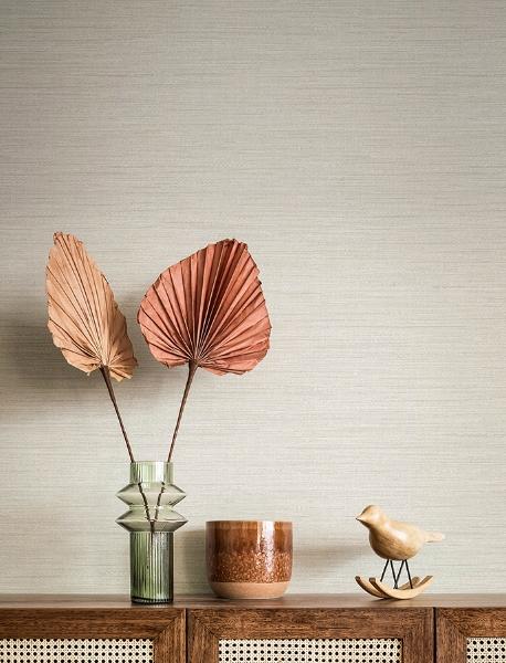 A Street Prints Sheehan Pearl Faux Grasscloth Wallpaper