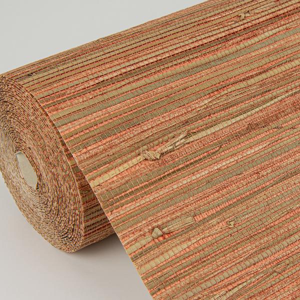 A Street Prints Shuang Coral Handmade Grasscloth Wallpaper