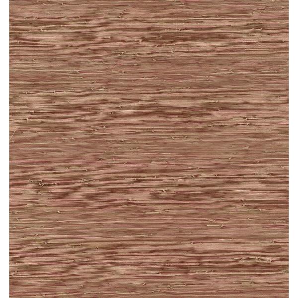 a street prints Shuang Raspberry Handmade Grasscloth Wallpaper