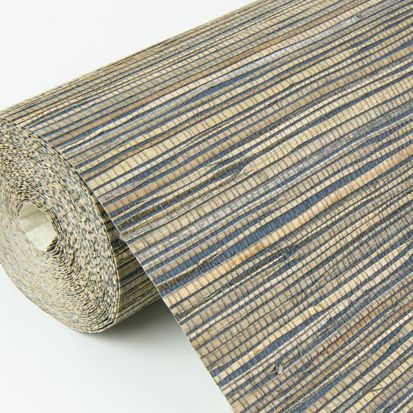 A Street Prints Shuang Teal Handmade Grasscloth Wallpaper