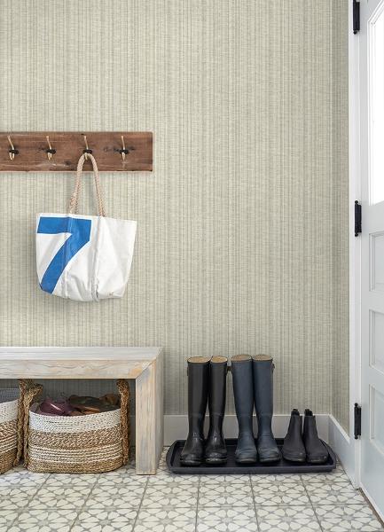 A Street Prints Simon Beige Woven Texture Wallpaper