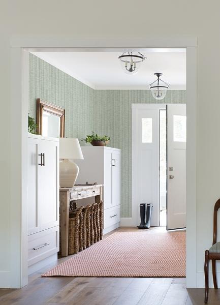 A Street Prints Simon Green Woven Texture Wallpaper