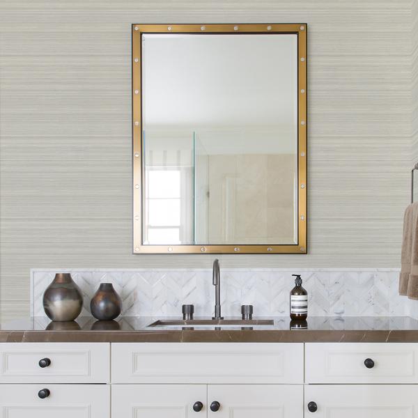 A Street Prints Skyler Light Grey Striped Wallpaper