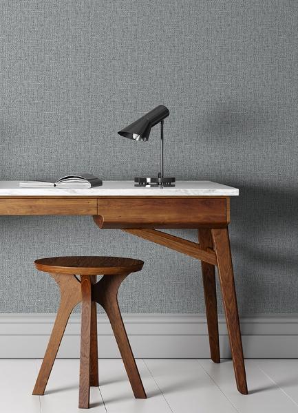 A Street Prints Snuggle Grey Woven Texture Wallpaper