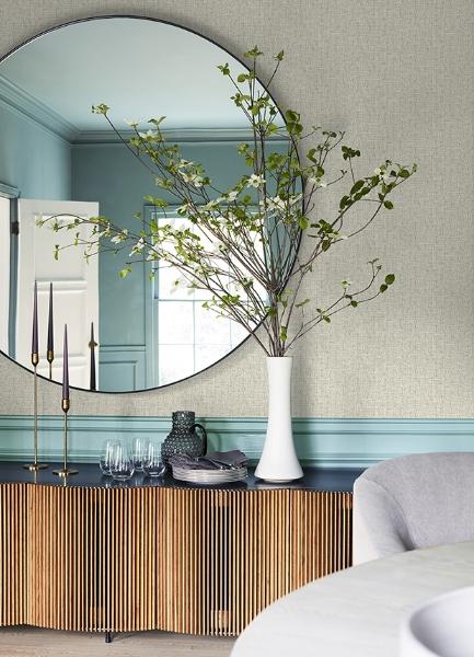 A Street Prints Snuggle Neutral Woven Texture Wallpaper