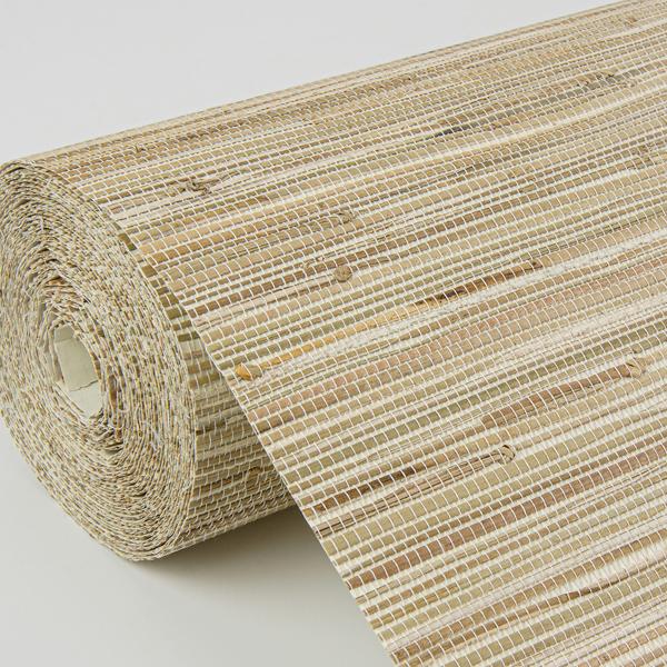 A Street Prints Sogen Khaki Knotted Sea Grasscloth Wallpaper