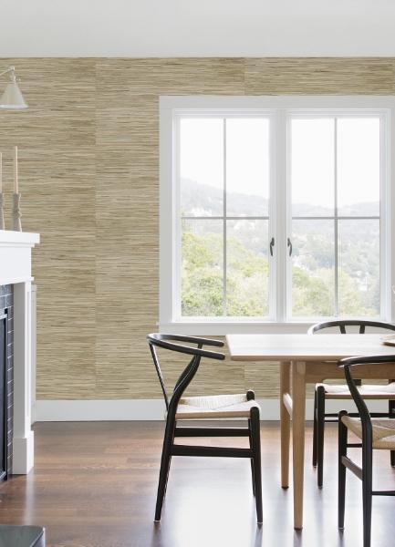 A Street Prints Sogen Neutral Knotted Grasscloth Wallpaper