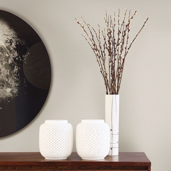 A Street Prints Starwart Light Grey Miniature Floral Wallpaper