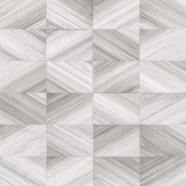 a street prints Stratum Grey Geometric Wood Wallpaper