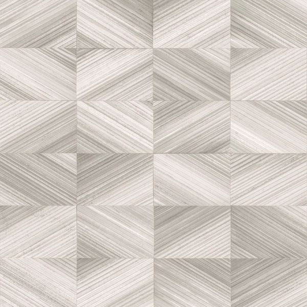 a street prints Stratum Taupe Geometric Wood Wallpaper