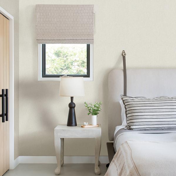 A Street Prints Sydney Light Grey Faux Linen Wallpaper