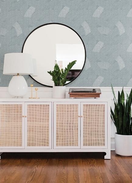 A Street Prints Tania Denim Woven Abstract Wallpaper