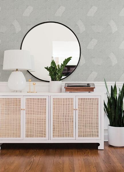 A Street Prints Tania Grey Woven Abstract Wallpaper