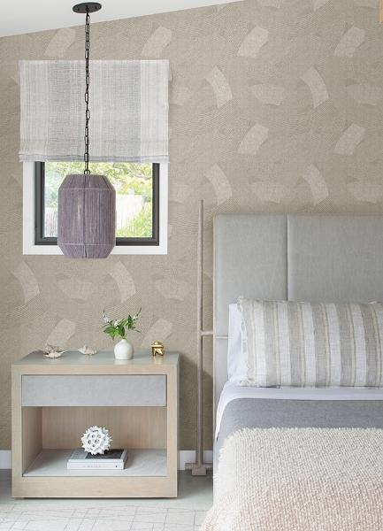 A Street Prints Tania Light Brown Woven Abstract Wallpaper