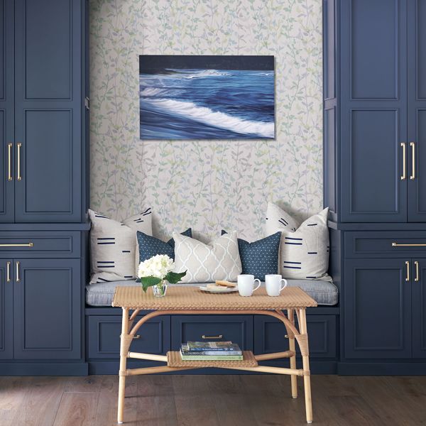 A Street Prints Thea Green Floral Trail Wallpaper- Scott Living