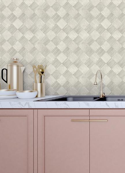 A Street Prints Thriller Light Grey Wood Tile Wallpaper