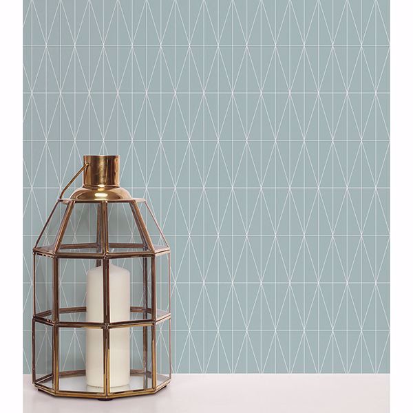 A Street Prints Tofta Light Blue Geometric Wallpaper
