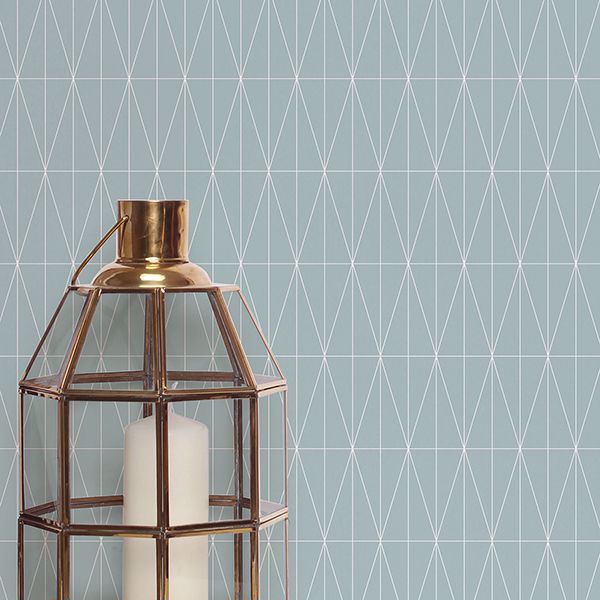 A Street Prints Tofta Light Blue Geometric Wallpaper